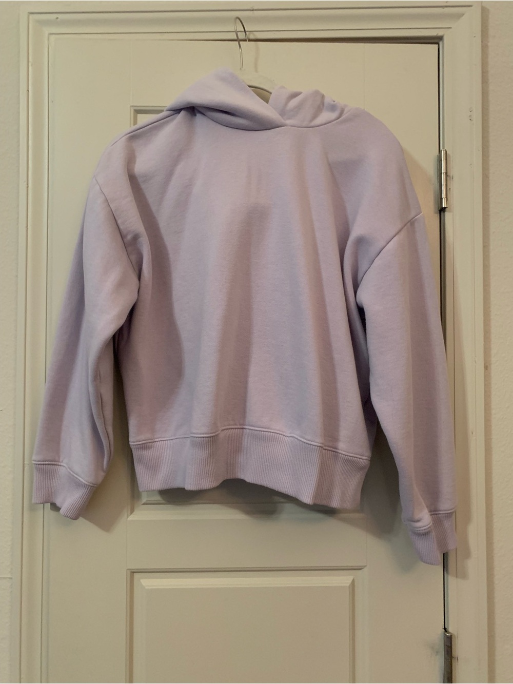 Women’s Lavender Hooded Sweatshirt - Comfortable Pullover Large